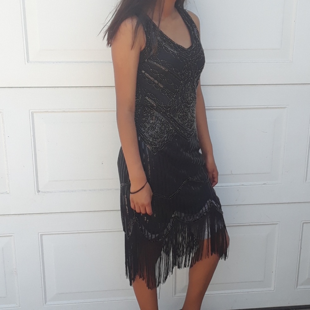 black dress